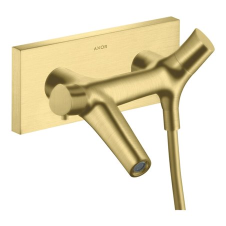 hansgrohe Wannen-Thermostat Axor Starck Organic AP, Ausladung 218mm, brushed brass