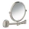 hansgrohe Rasierspiegel Axor Uni. Circular Wandmontage, Edelstahl-Optik