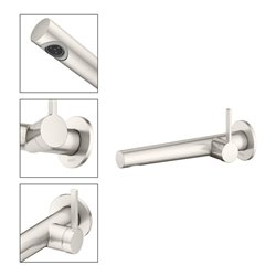 Keuco Fertigmontageset Edition 400 UP-Waschtisch-Einhebelmischer, o. Abl.garn, ni. geb., 243mm