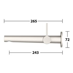 Keuco Fertigmontageset Edition 400 UP-Waschtisch-Einhebelmischer, o. Abl.garn, ni. geb., 243mm