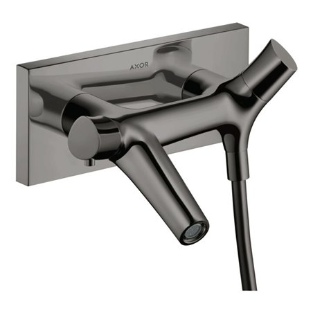 hansgrohe Wannen-Thermostat Axor Starck Organic AP, Ausl. 218mm, polished black chrome