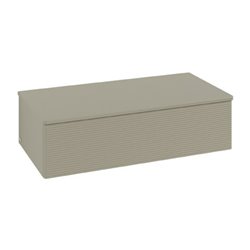 V&B Sideboard mit Frontstruktur Antao 100x26,8x50cm, WBP Lac, st. Gr m Lac