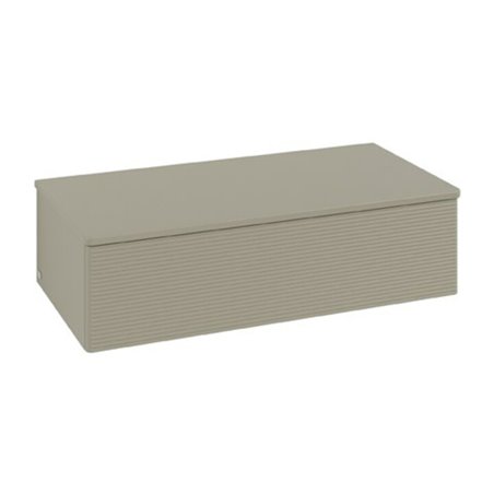 V&B Sideboard mit Frontstruktur Antao 100x26,8x50cm, WBP Lac, st. Gr m Lac