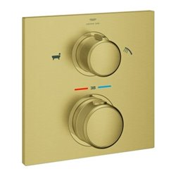 Grohe Fertigmontageset Allure C sunr geb., f Wannen-Thermostat, 2-W.-Umstg.