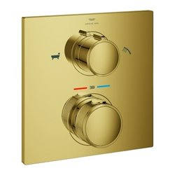 Grohe Fertigmontageset Allure UP-Wannen-Thermostat, 2-W.-Umstg., cool sunrise
