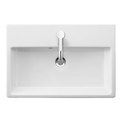 Duravit Möbelwaschtisch Compact Vero Air 60x40cm, m HL, Hahnloch, m ÜL, we. WG