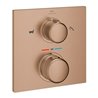 Grohe Fertigmontageset Allure warm ss geb., f Wannen-Thermostat, 2-W.-Umstg.