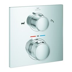 Grohe Fertigmontageset Allure chr, f Wannen-Thermostat, 2-Wege-Umstellung