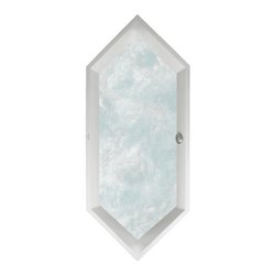 V&B Badewanne Squaro 1900x800x525mm Sechseck m. System HC TP2 Weiß Alpin