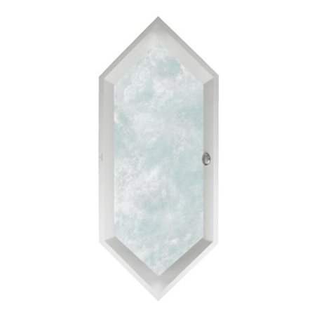 V&B Badewanne Squaro 1900x800x525mm Sechseck m. System HC TP2 Weiß Alpin