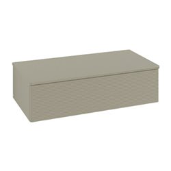 V&B Sideboard mit Frontstruktur Antao 100x26,8x50cm, WBP w. wal, st. Gr m Lac