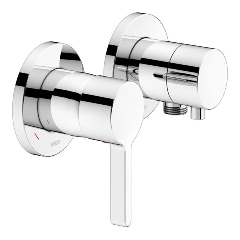 Keuco Fertigmontageset Edition 400 UP-EHM, m Schlauch, f 2 Verbr., verchromt