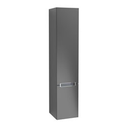 V&B Hochschrank Subway 2.0 35x165x37cm, re, Gr. chr, bl ma lacquer