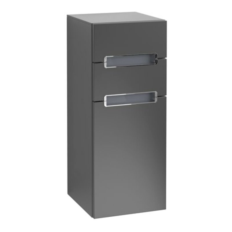 V&B Seitenschrank Subway 2.0 35,6x85,7cm, li, Gr. chr, we, bl ma Lac