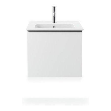 Duravit Möbelwaschtisch Me by Starck 53x43cm, we s-matt, WG, o. HL, m ÜL, HLB