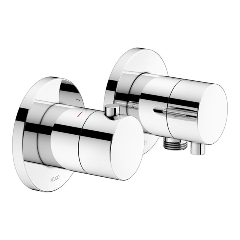 Keuco Fertigmontageset Edition 400 UP-THM, m Schlauch, f 2 Verbr., verchromt