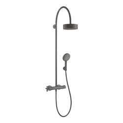 hansgrohe Showerpipe Axor Citterio m TH, Kopfbrause, 180mm, 1j, brush. bla vc