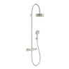 hansgrohe Showerpipe Axor Citterio m TH, Kopfbrause, 180mm, 1j, Edelstahl-Optik