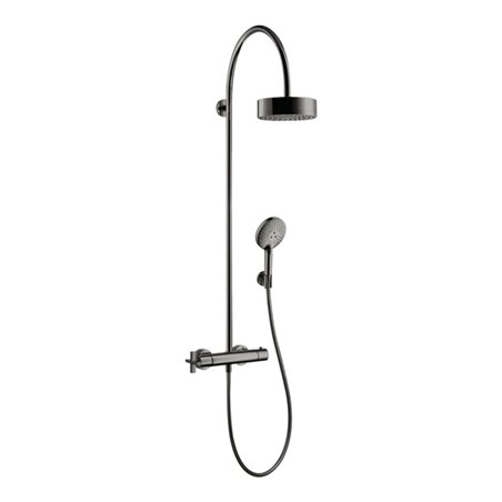 hansgrohe Showerpipe Axor Citterio m TH, Kopfbrause, 180mm, 1j, pol. bla vc