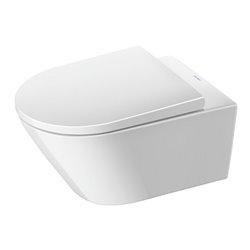 Duravit Wand-WC, Tiefspüler D-Neo 37x54cm, 4,5 l, riml., we Hygiene Glaze