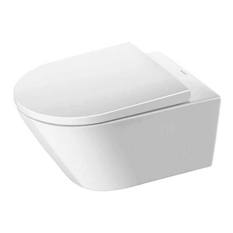 Duravit Wand-WC, Tiefspüler D-Neo 37x54cm, 4,5 l, riml., we Hygiene Glaze