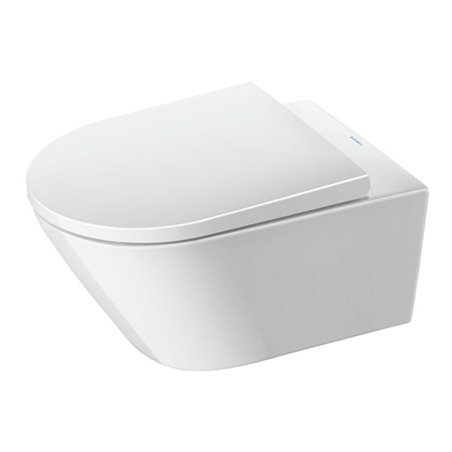 Duravit Wand-WC, Tiefspüler D-Neo 37x54cm, 4,5 l, riml., we Hygiene Glaze
