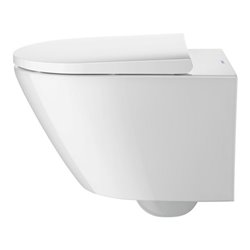 Duravit Wand-WC, Tiefspüler D-Neo 37x54cm, 4,5 l, riml., we Hygiene Glaze