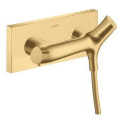 hansgrohe Brausethermostat Axor Starck Organic AP, 1 Verbraucher, brushed gold optic