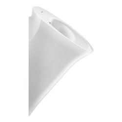 Duravit Absaug-Urinal White Tulip 32x34cm, Zul. v hi., riml., o. Fl, we WG