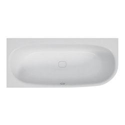 Hoesch Eck-Badewanne iSENSI 180x80cm, 182 l, linke Ausführung, weiß