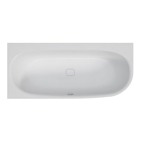 Hoesch Eck-Badewanne iSENSI 180x80cm, 182 l, linke Ausführung, weiß