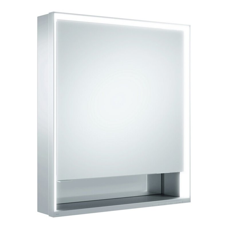 Keuco Spanplattenschraube kurze Tür Royal Lumos 65x73,5x13cm, An R DALI, WV, Hz, si-elox