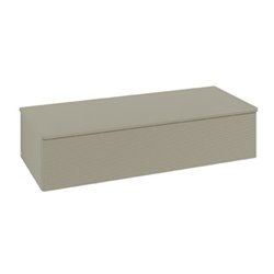 V&B Sideboard mit Frontstruktur Antao 120x26,8x50cm, WBP botti., st. Gr m Lac