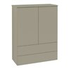 V&B Highboard ohne Frontstruktur, mit Beleuchtung Antao 81,4x104x35,6cm, WBP Lac, st. Gr m Lac