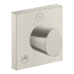 hansgrohe FMS Axor Starck Organic Tr/Qua UP-Ab- u. Umstellventil, Edelstahl-Optik