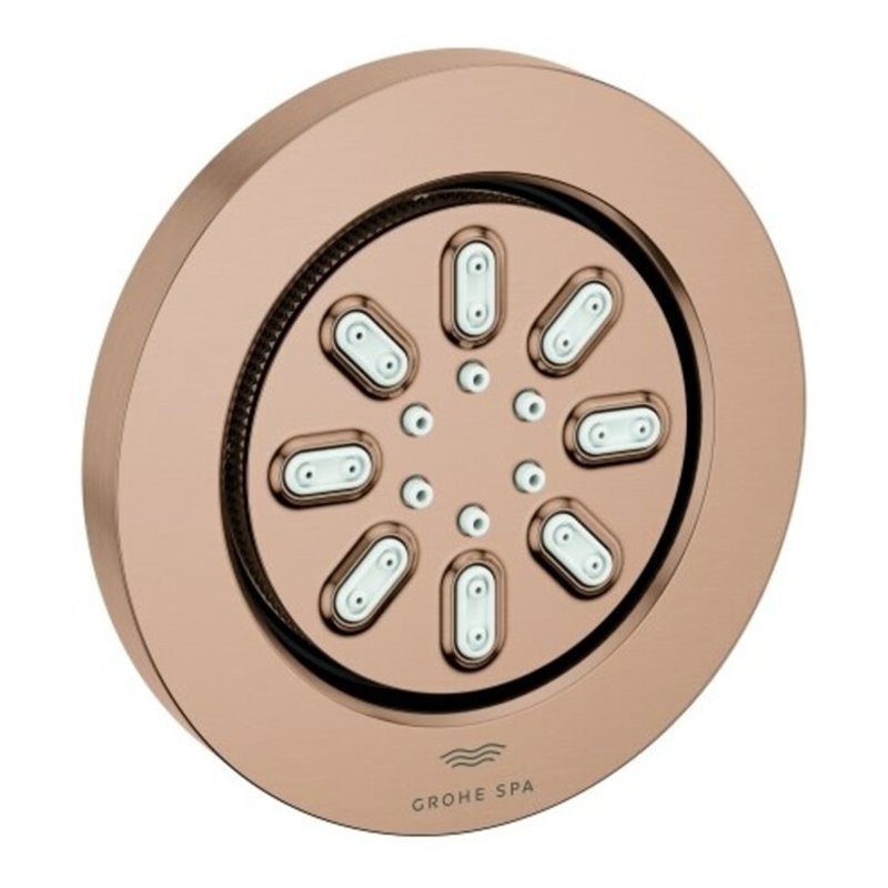 Grohe Seitenbrause Rainshower Aqua 7,5cm, 2 Stahlarten, w. sunset gebürstet