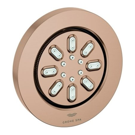 Grohe Seitenbrause Rainshower Aqua 7,5cm, 2 Stahlarten, w. sunset gebürstet