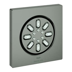 Grohe Seitenbrause Rainshower Aqua Cube 7,5x7,5cm, 2 Stahlarten, hd graph. geb.