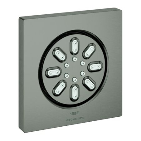 Grohe Seitenbrause Rainshower Aqua Cube 7,5x7,5cm, 2 Stahlarten, hd graph. geb.