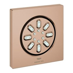 Grohe Seitenbrause Rainshower Aqua Cube 7,5x7,5cm, 2 Stahlarten, w. suns geb.