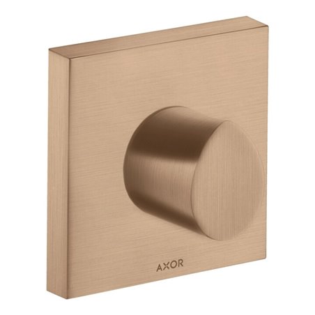 hansgrohe Fertigset Axor Starck Organic UP-Absperrventil, brushed red gold