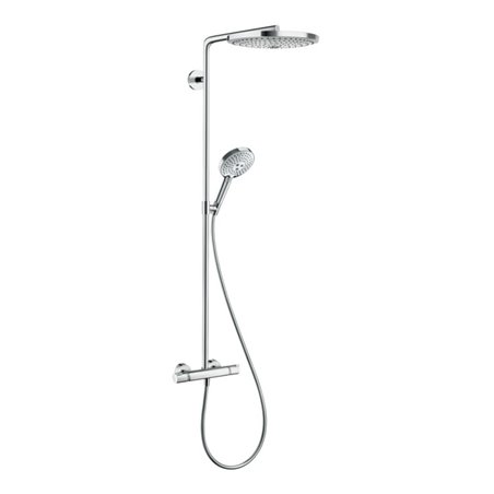 hansgrohe Showerpipe Raindance Select S Brausekopf 300mm, we/vc, m Thermostat, 2jet