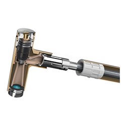 hansgrohe Spültisch-Einhebelmischer 320 Metris M71 m Ausziehauslauf, 1jet, Edelstahl-Optik