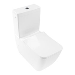 V&B Stand-WC, Tiefspüler VENTICELLO 37,5x70cm, f Kombi, spülrandlos, weiß