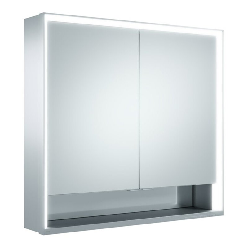 Keuco Spanplattenschraube kurze Türen Royal Lumos 80x73x16cm, m Abl DALI, WV, 2tr., si-el