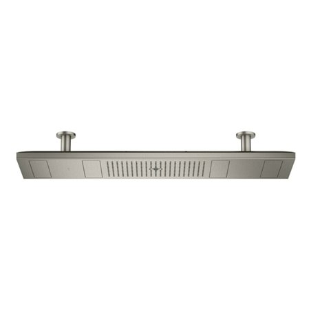 hansgrohe KB 1200/300 Axor ShowerHeaven 1200x300mm, m Bel 3500 K, Edelstahl-Optik