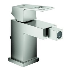 Grohe Bidet-Einhebelmischer Eurocube 1/2', mit Ablaufgarnitur, supersteel