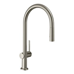 hansgrohe Spültisch-Einhebelmischer 210 Talis M54 m Ausziehbr., 2jet, sBox, Edelstahl-Optik