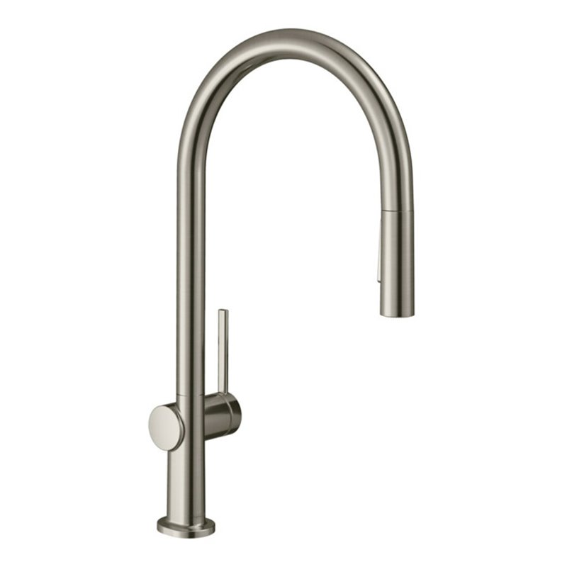 hansgrohe Spültisch-Einhebelmischer 210 Talis M54 m Ausziehbr., 2jet, sBox, Edelstahl-Optik