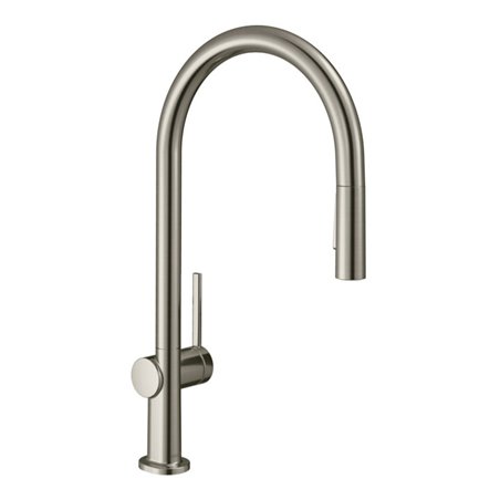 hansgrohe Spültisch-Einhebelmischer 210 Talis M54 m Ausziehbr., 2jet, sBox, Edelstahl-Optik